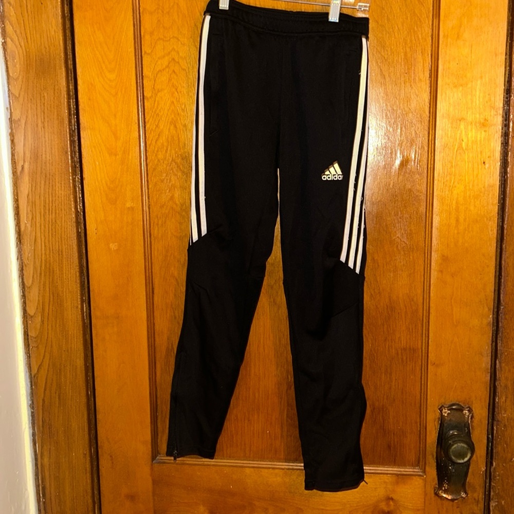 Adidas size 11-12Y black track/active pants